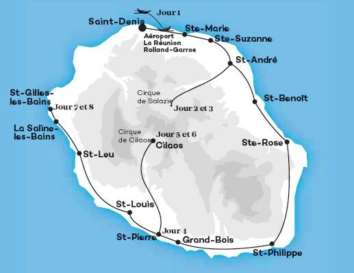 Autotour à La Réunion avec extension à l'île Maurice - Saint Denis